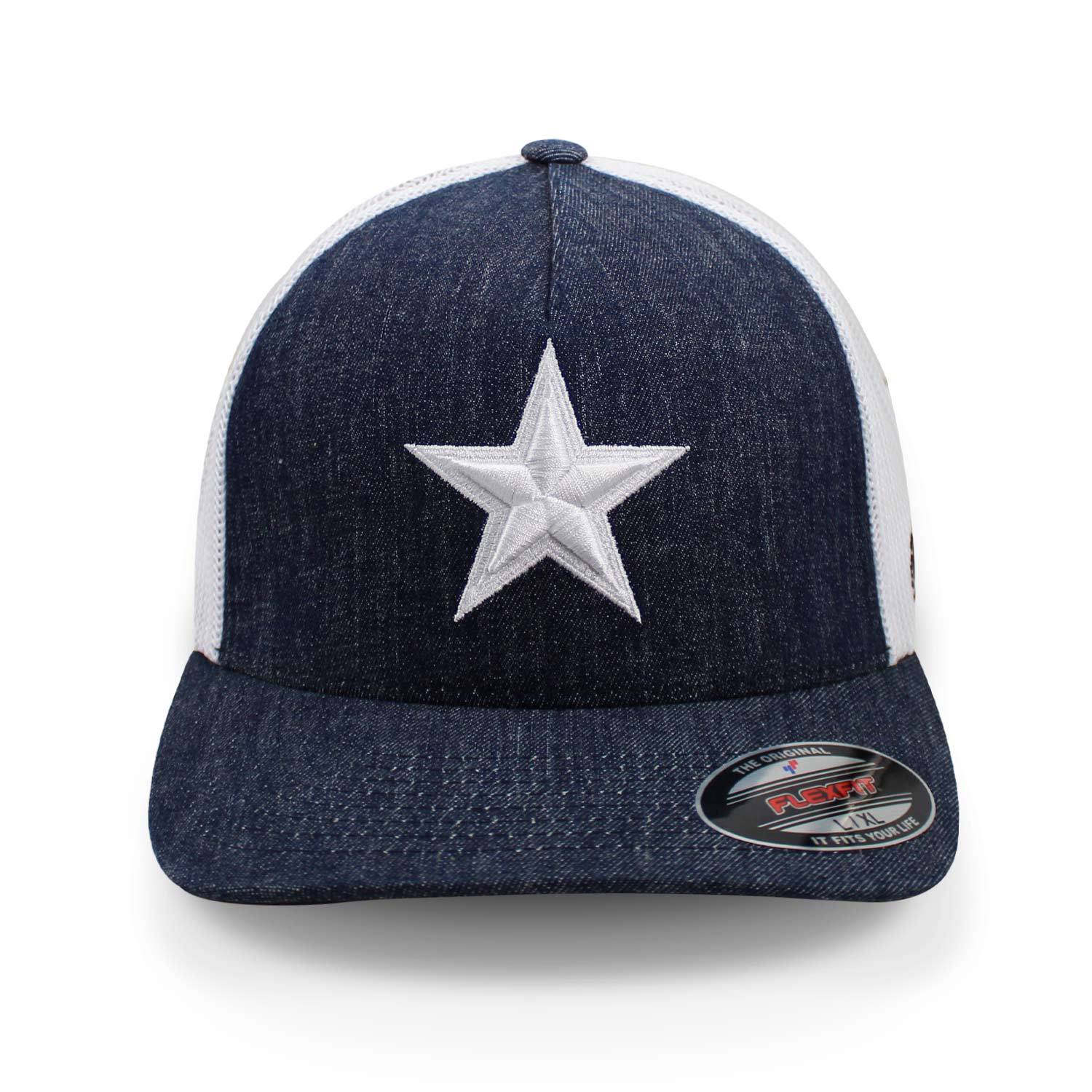 Gorra Hooey Denim And White Star Trucker Azul Marino XL