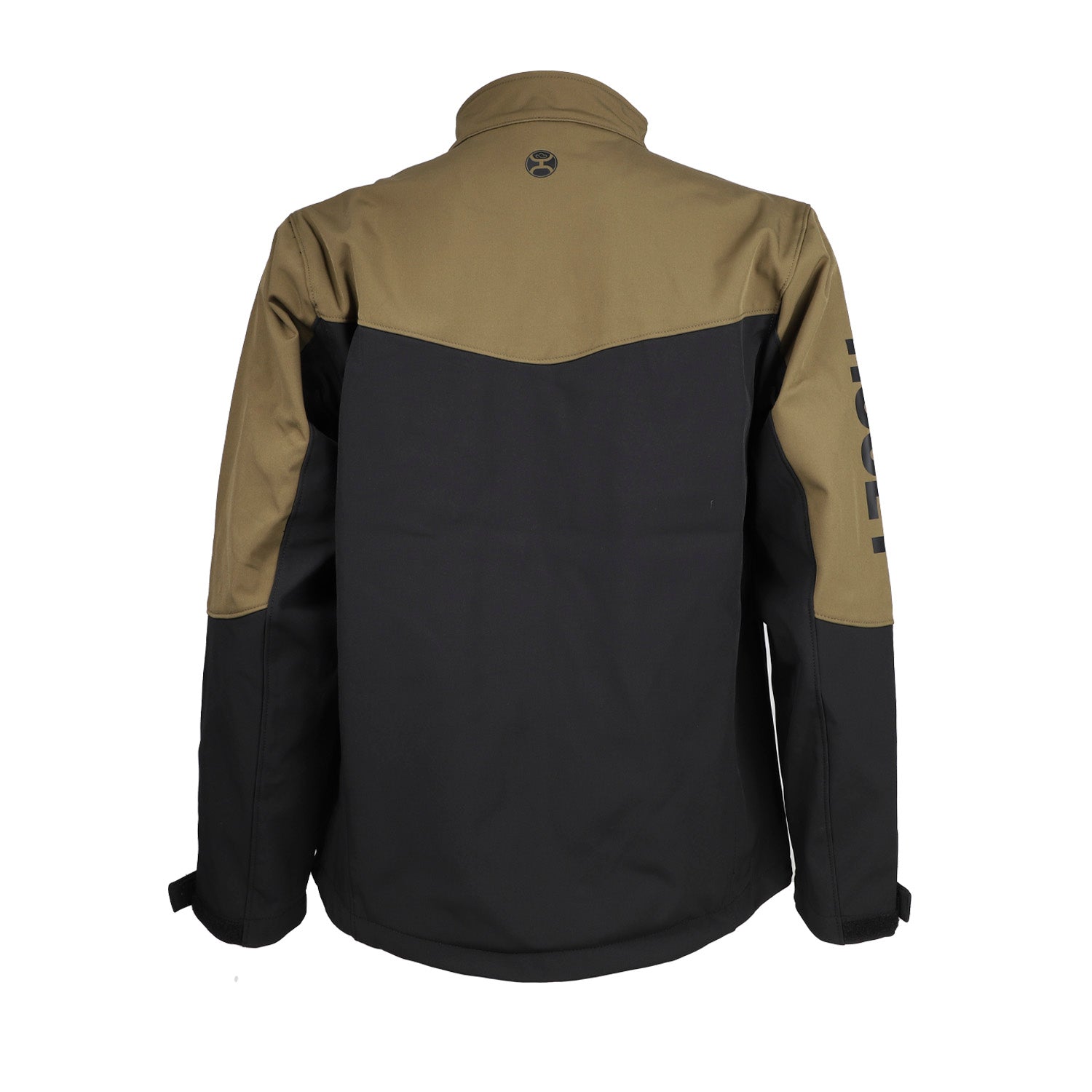 Chamarra Hooey Softshell Negro/Olivo