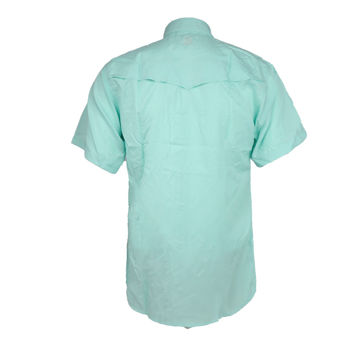 Camisa Hooey Sol Sea Foam Short Sleeve Pearl Snap With Lens Cleaner Menta