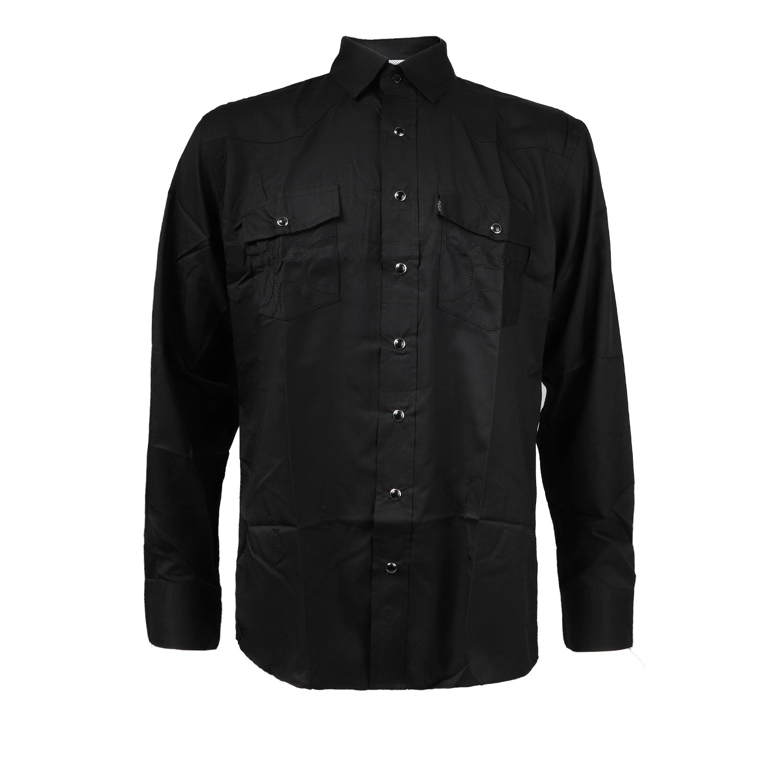 Camisa Hooey Sol Black Long Sleeve Pearl Snap With Lens Cleaner Negro