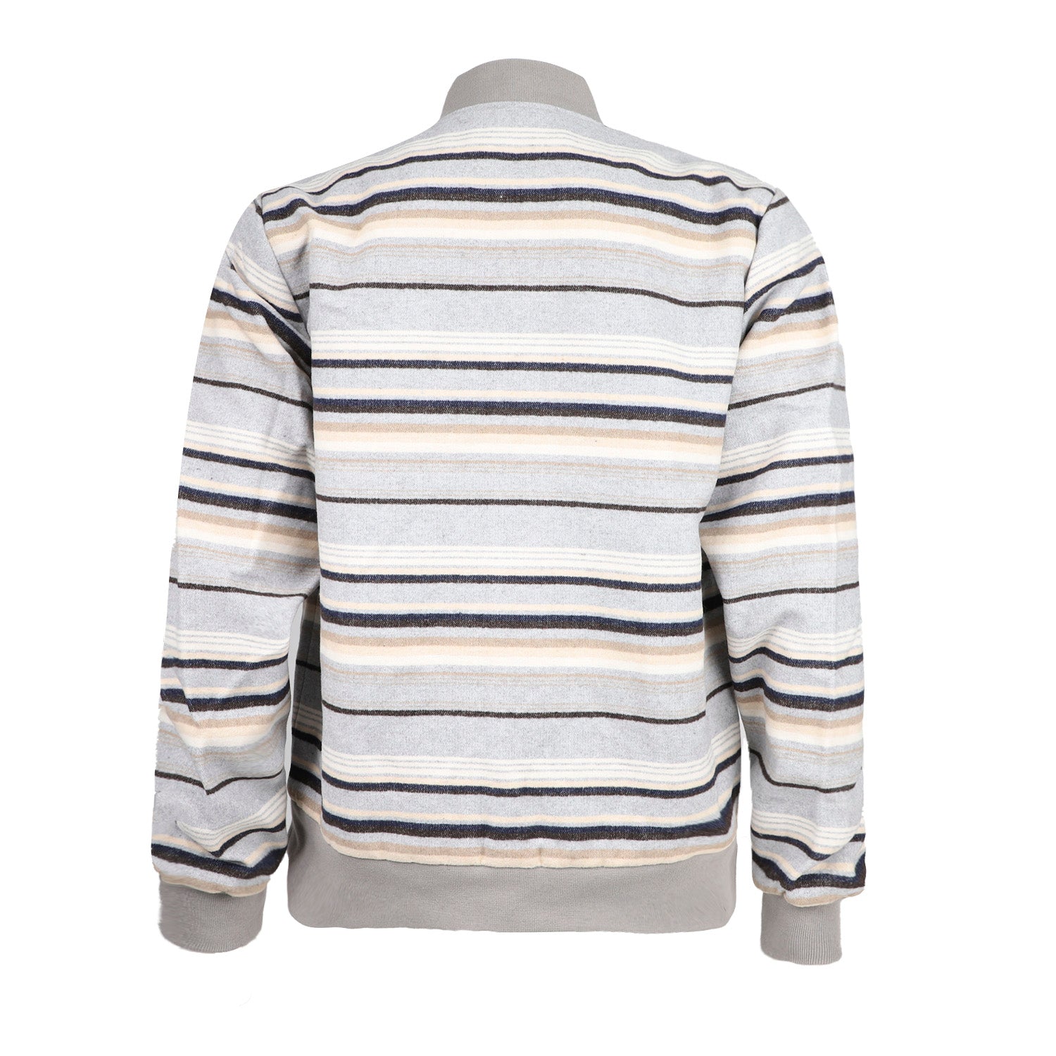 Chamarra Hooey Bomber Stripe Pattern Full Zip With Grey Trims