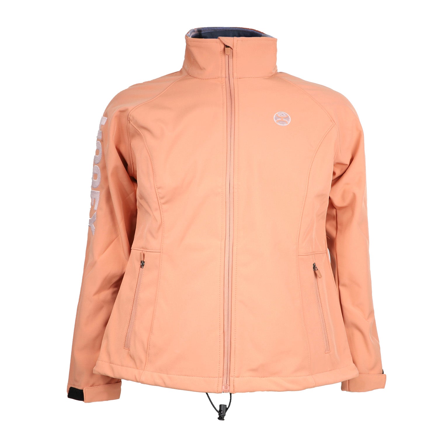 Chamarra Hooey Softshell Para Mujer" Rosa Con Forro Con Estampado Multicolor