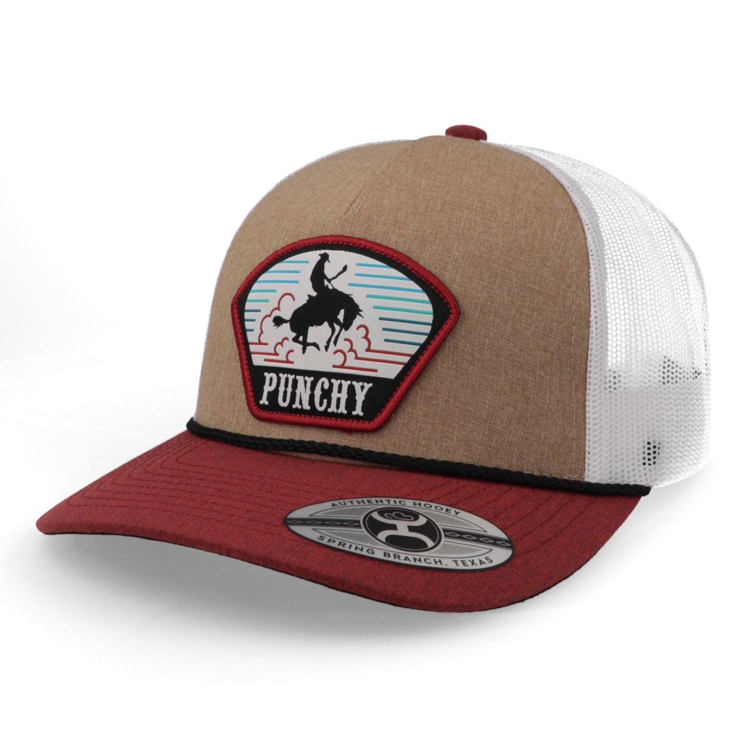 Gorra Hooey 5032tTnwh Punchy 5Panel HighProfile Tan Cafe Unitalla