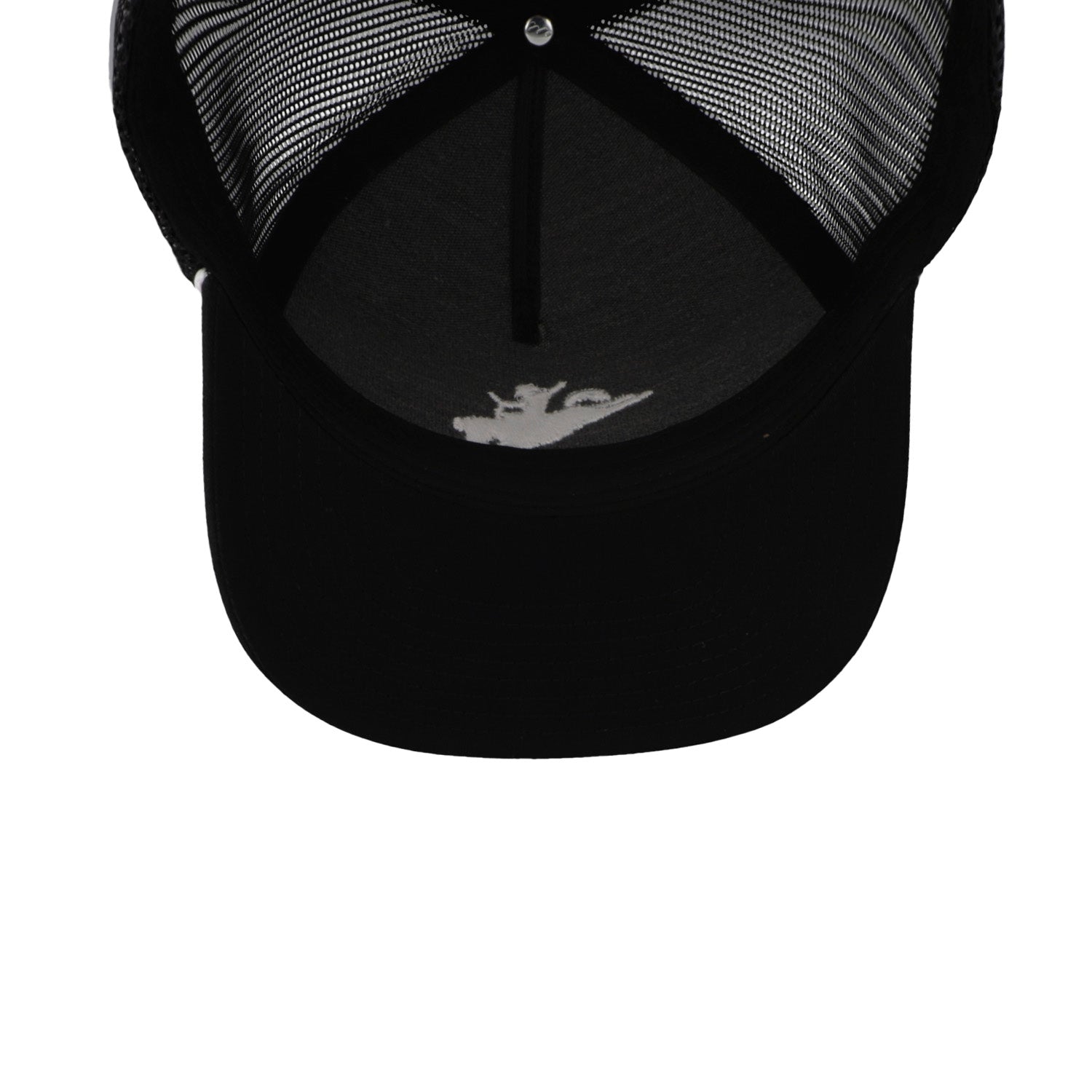 Gorra Hooey 4044tBk Whit 5 Panel High Profile Negro Unitalla