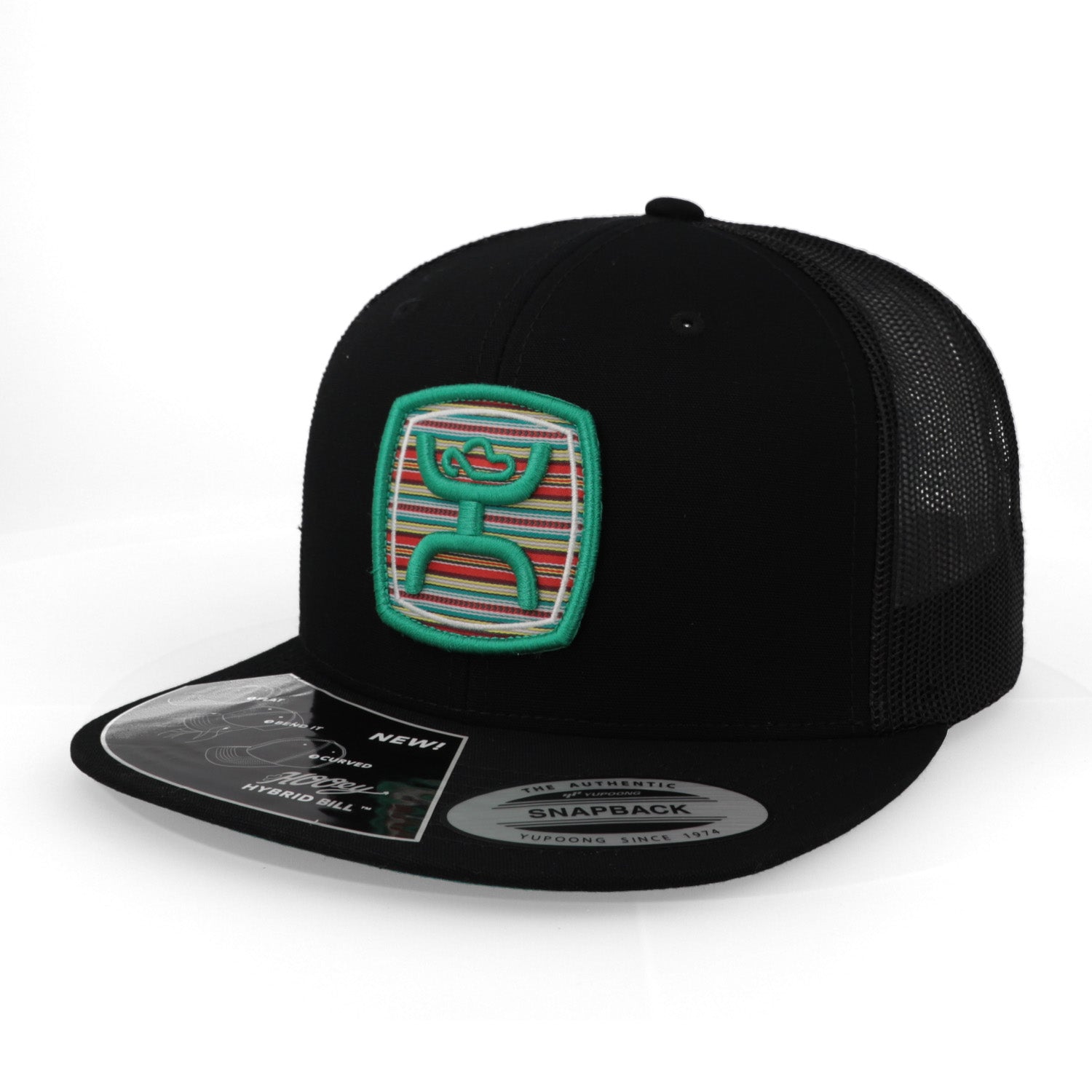 Gorra Hooey 2424tBk Zenith 6 Panel Mid Profile Negro Unitalla