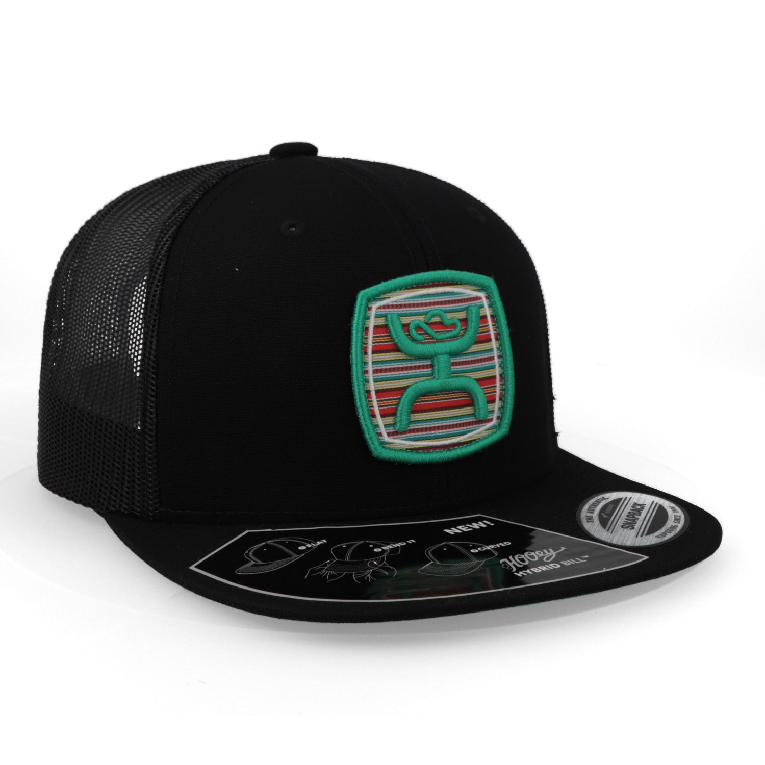 Gorra Hooey 2424tBk Zenith 6 Panel Mid Profile Negro Unitalla