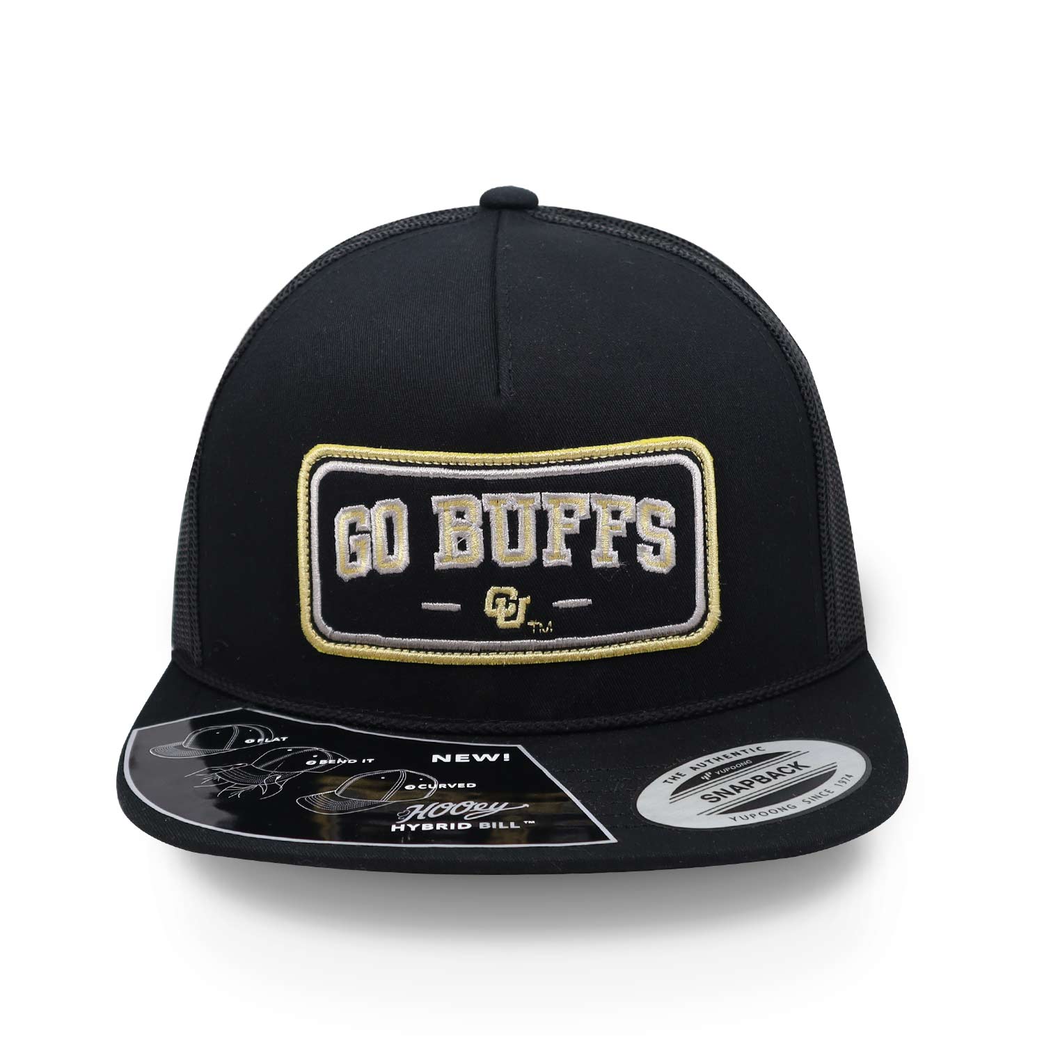 Gorra Hooey Colorado 5 Panel Trucker Rectang Negro Unitalla