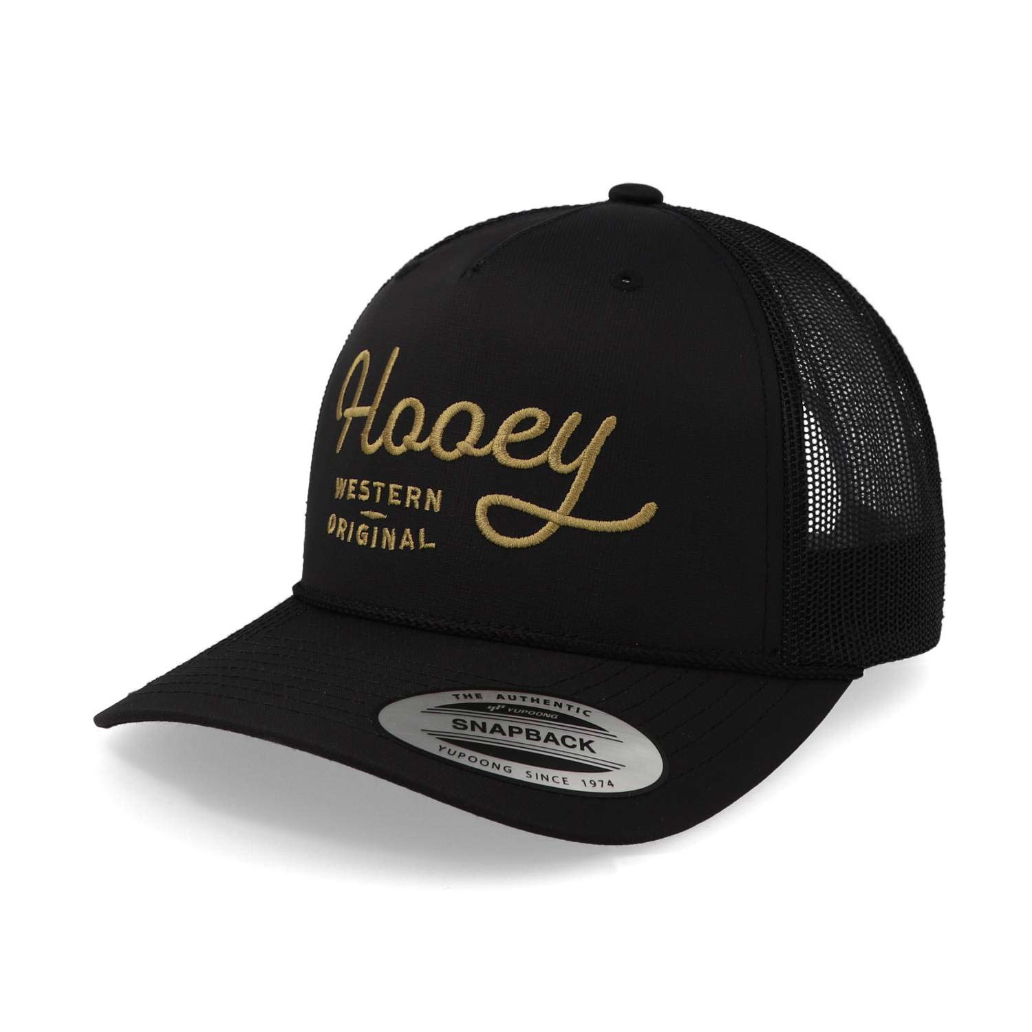 Gorra Hooey  5 Panel High Profile Negro Unitalla